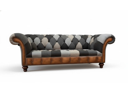 Chesterfield divano a tre posti in tessuto imbottito divani soggiorno divano nuovo