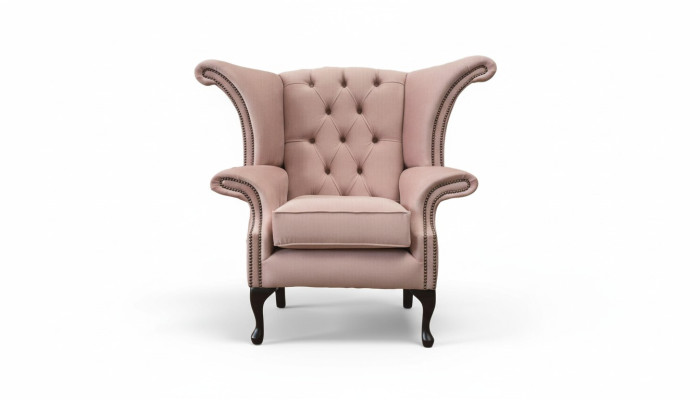 Poltrona velluto design imbottita divano Chesterfield tessuto mobili
