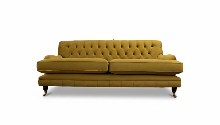 Divano Chesterfield 3 posti Tessuto imbottito Divani eleganti