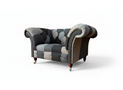 Divano monoposto in tessuto Lounge di lusso, nuovo design di poltrona imbottita.