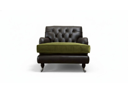 Poltrona Chesterfield design Divano imbottito Chesterfield in pelle