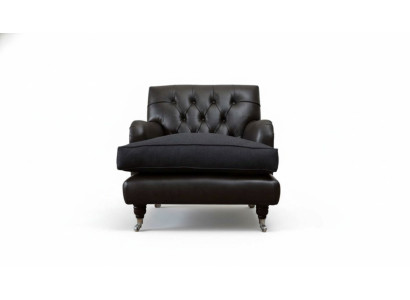 Chesterfield Design Poltrona Divano Imbottita Divano di Lusso 1 Posto in Pelle