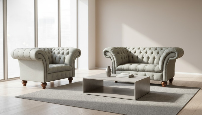 Chesterfield poltrona monoposto divano poltrona divano imbottito tessuto stoffa
