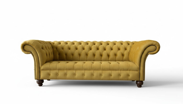 Divano 3 posti Divani Sedia Couch Chesterfield Poltrone a tre posti Tessuto