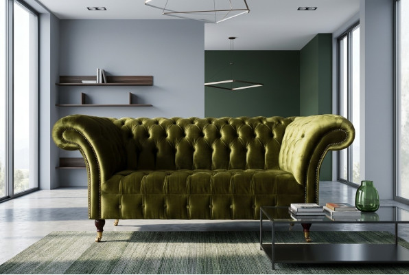 Divano Chesterfield 2 posti Divani di lusso Divani imbottiti di design di lusso.