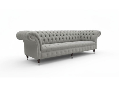 Grigio divano a quattro posti in stoffa design soggiorno divani imbottiti nuovi