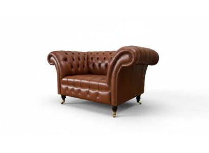 Chesterfield Design Tessuto Divano Poltrona 1.5 Posti Divani Imbottiti Lounge