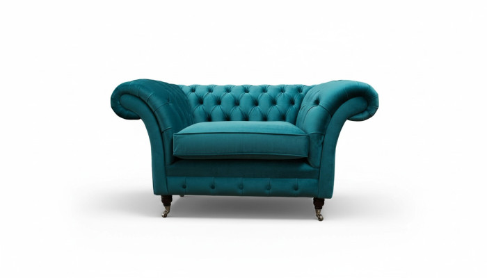Chesterfield Design poltrona divano imbottita di lusso in tessuto divani 1 posto