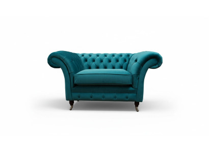 Chesterfield Design poltrona divano imbottita di lusso in tessuto divani 1 posto