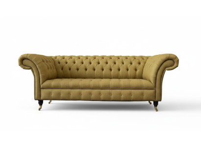 Chesterfield divano a 3 posti di lusso beige design divano mobili