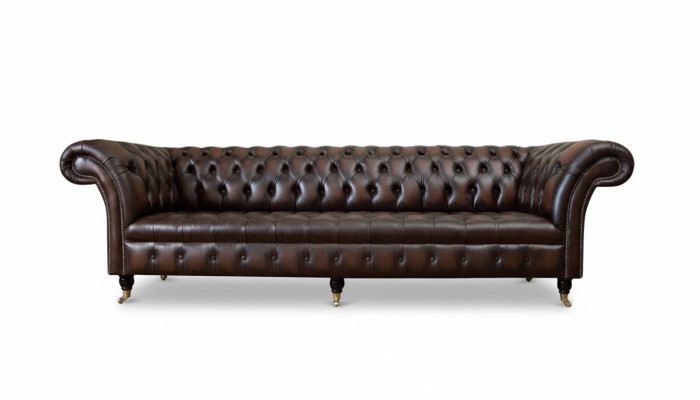 Chesterfield divano in pelle a 4 posti per il soggiorno, design, divano, mobili, nuovi