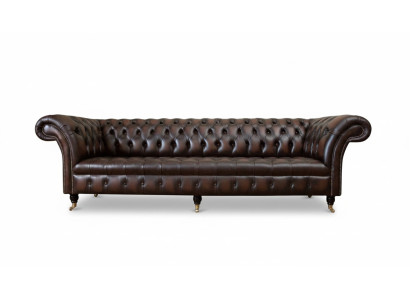 Chesterfield divano in pelle a 4 posti per il soggiorno, design, divano, mobili, nuovi