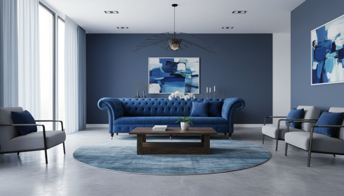 Chesterfield Divano Grande in Velluto Tessuto Divani Imbottiti 4 Posti#endregion personalizing_translation