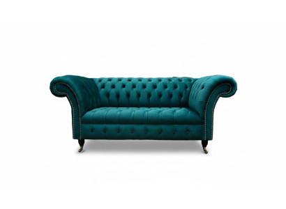 Divano 2 posti Design divani divani imbottiti Tessuto Chesterfield Sitz