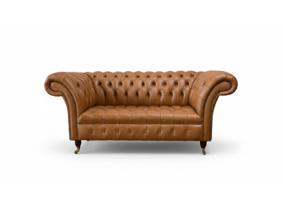 Divano Chesterfield in stoffa, divano in tessuto, arredamento per ufficio, mobili inglesi.