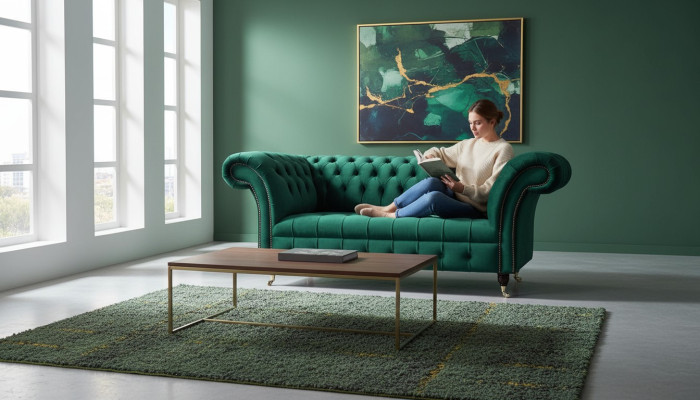 Chesterfield divano due posti 2 posti Design divani imbottiti sedili moderni in stoffa