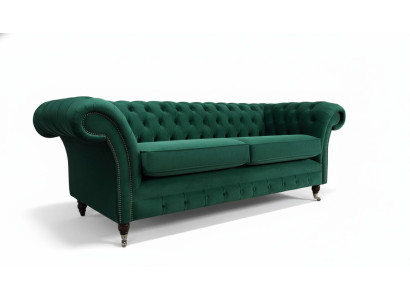 Divano Chesterfield divano imbottito a 3 posti divani sedili divani verdi nuovi