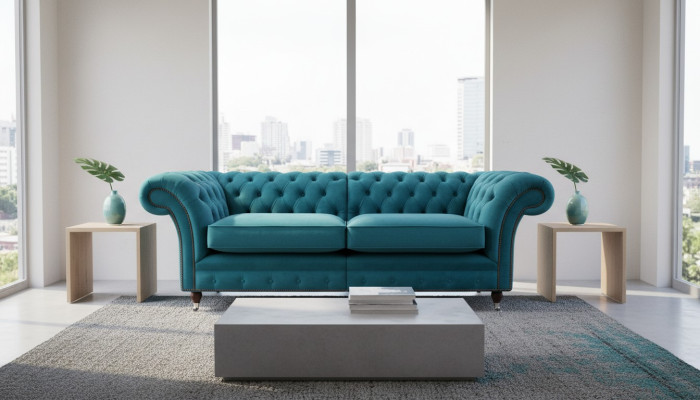 Divano design 3 posti divano Chesterfield divani imbottiti design soggiorno