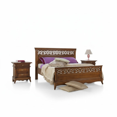 Letto 2x comodini 3 pezzi. Set camera da letto design moderno di lusso. Letti
