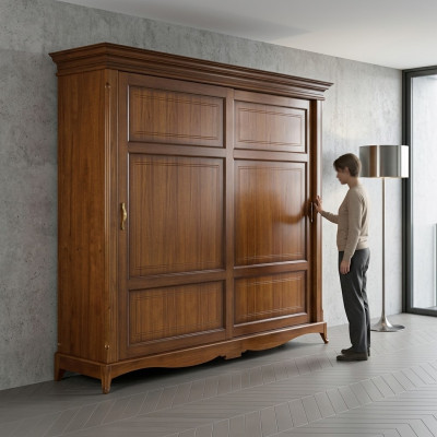 Armadio in legno massello Armadio in legno Armadio Mobili da camera da letto Italia Nuovo