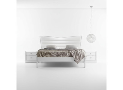 Möbel da design Letto 2x Comodini 3 pezzi Set camera da letto Letti di lusso Nuovi