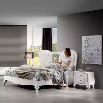 Letto 2x Comodini 3 pezzi Set Camera da letto Design Mobili Moderni di Lusso Nuovi