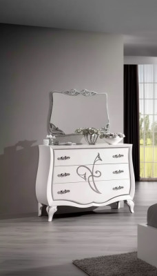 Mobiletto credenza design di lusso armadi in legno bianco moderni nuovi