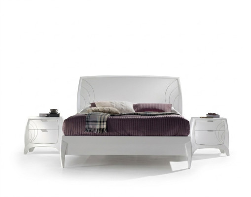 Set letto camera da letto 2x comodini Set completo Mobili in legno 3 pezzi Nuovo