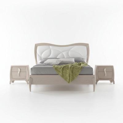 Design letto 2x comodini 3 pezzi. Camera da letto set completo di lusso.