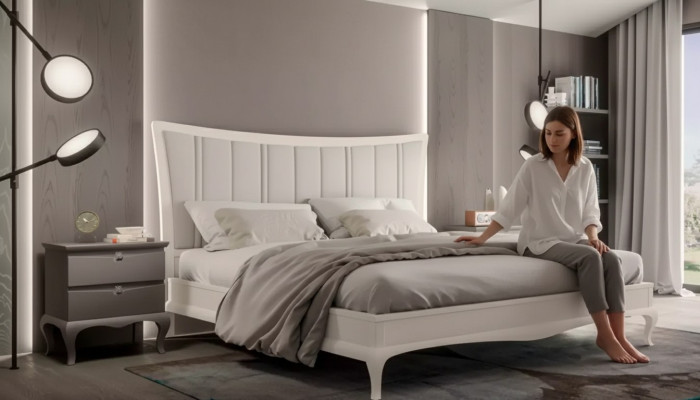 Design camera da letto 3 pezzi. Letto 2 comodini Moderno Lusso Mobili da letto