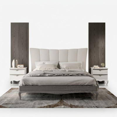 Set completo letto 2 comodini 3 pezzi Set camera da letto Letti di lusso