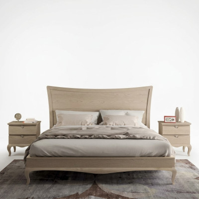 Mobili di design Moderno letto di lusso 2 comodini Set camera da letto 3 pezzi. Nuovo