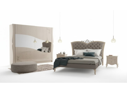 Camera da letto Letto 2x Comodini Set completo di lusso Mobili Camera da letto 4 pezzi.