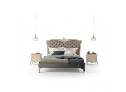 Camera da letto Mobili Set 3 pz. Tavolini in legno massello 2x Letto Legno reale