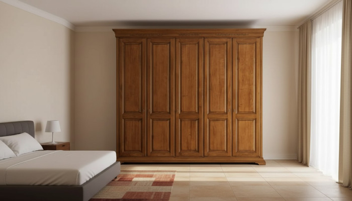 Camera da letto Armadio Guardaroba Legno Soggiorno Mobili Marrone Italia