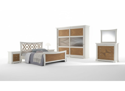 Classico set da letto composto da 6 pezzi per sogni elevate.