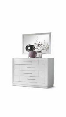 Comò moderno, set di 2 pezzi. Stile moderno comò specchio mobili italiani.