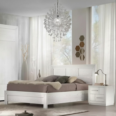 Design camera da letto 3 pezzi Letto 2 comodini Moderno lusso Set Mobili Nuovo