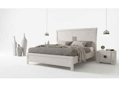 Letto 2x Comodini 3 pezzi Set Camera da letto Design Moderno Mobili di lusso