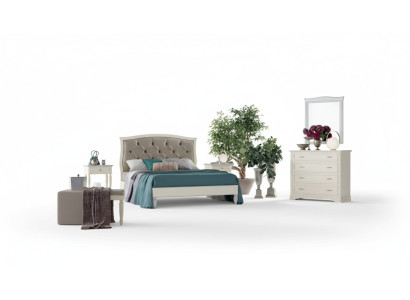 Letto 2x Comodini 5 pz. Camera da letto Design di lusso Comò Completo