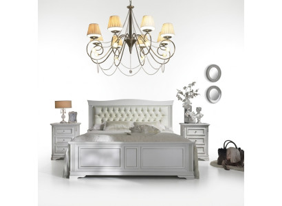 Set completo per la camera da letto Letto 2 comodini 3 pezzi. Designer di lusso.