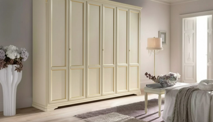 Armadio beige mobili di lusso Arredamento italiano Camera da letto