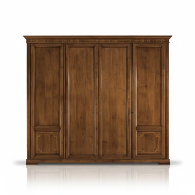 Armadio guardaroba Armadio di lusso in legno Design Mobili Camera da letto Marrone Nuovo