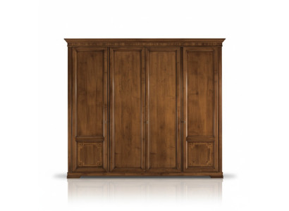 Armadio guardaroba Armadio di lusso in legno Design Mobili Camera da letto Marrone Nuovo