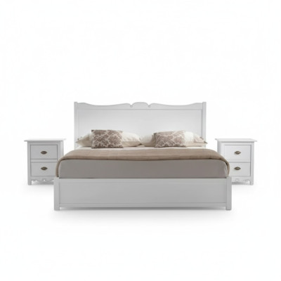 Design della camera da letto Moderna Camera da Letto di Lusso Letto 2x Comodini 3 pezzi