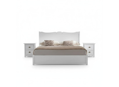 Design della camera da letto Moderna Camera da Letto di Lusso Letto 2x Comodini 3 pezzi