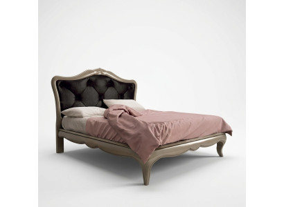 Letto grigio di lusso Letto in legno Design della camera da letto Stile Art Déco italiano Nuovo