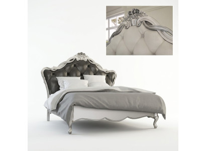 Letto imbottito di design di lusso, letti matrimoniali, camera da letto, mobili italiani.
