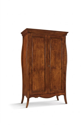 Armadio in legno massiccio Armadio a due ante Mobili da camera da letto massicci italiani nuovi