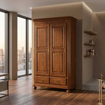 Armadio Camera da letto Mobili Legno Arredamento Classico Armadio